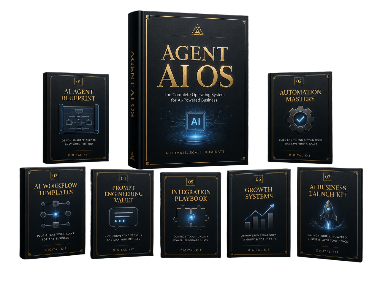 AGENT AI OS™ Complete: ebook principale e 7 kit operativi digitali